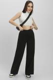 FOREVER 21 Regular Fit Women Black Trousers