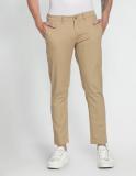 FLYING MACHINE Slim Fit Men Brown Trousers