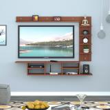 ANIKAA Charley TV Cabinet Engineered Wood TV Entertainment Unit (Finish Color - Walnut, DIY(Do-It-Yourself))