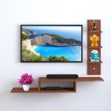 Odestar ODESTAR Engineered Wood TV Entertainment Unit Stand,Wall Mounted TV UPTO 32INCH Engineered Wood TV Entertainment Unit (Finish Color - Classic Walnut, DIY(Do-It-Yourself))