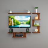 MACWUD Scott Engineered Wood TV Entertainment Unit (Finish Color - Walnut, DIY(Do-It-Yourself))