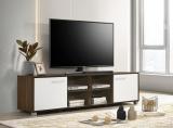 DeckUp Uniti Walnut & White Engineered Wood TV Entertainment Unit (Finish Color - Walnut & White, DIY(Do-It-Yourself))