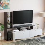 FURNEASER Ameya TV Table, LED Cabinet, Stand, Engineered Wood TV Entertainment Unit (Finish Color - Wenge & White, DIY(Do-It-Yourself))