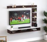 Dream Shop Engineered Wood TV Entertainment Unit (Finish Color - Brown/White, DIY(Do-It-Yourself))