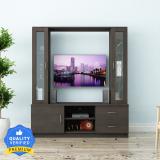 SIVOM Victoria Multipurpose TV Unit fits upto 43 inch with Storage Engineered Wood TV Entertainment Unit (Finish Color - Dark Wenge, Knock Down)