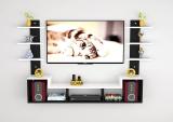 WOONDERWOOD Engineered Wood TV Entertainment Unit (Finish Color - Brown /white, DIY(Do-It-Yourself))