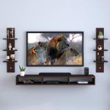 ANIKAA Carlet Engineered Wood TV Entertainment Unit (Finish Color - Wenge, DIY(Do-It-Yourself))