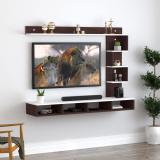 SNQ Engineered Wood King Size TV Entertainment Unit Engineered Wood TV Unit Engineered Wood TV Entertainment Unit (Finish Color - Wenge White, DIY(Do-It-Yourself))