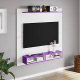 CuteKitchen CK ET 40023 Purple Vishnu Engineered Wood TV Entertainment Unit (Finish Color - Purple and Frosty white, DIY(Do-It-Yourself))