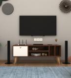 ANIKAA Vista Floor Stand TV Unit Engineered Wood TV Entertainment Unit (Finish Color - Walnut, DIY(Do-It-Yourself))