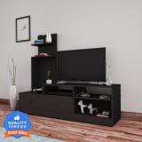 Flipkart Perfect Homes Sirena Engineered Wood TV Entertainment Unit (Finish Color - Chocolate Wenge, Knock Down)