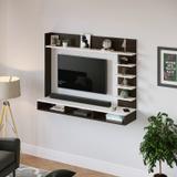BLUEWUD Primax Grande TV Unit with Storage Shelves for Decor Display Upto 42 Inches Engineered Wood TV Entertainment Unit (Finish Color - Wenge, DIY(Do-It-Yourself))