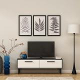 Ladybug NW-09 Engineered Wood TV Entertainment Unit (Finish Color - Grey & White, DIY(Do-It-Yourself))