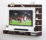 Soami Crafts tv cabinet unit Wall mount Color Brown/White Engineered Wood TV Entertainment Unit (Finish Color - Black / White, DIY(Do-It-Yourself))