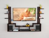 Das Konrad 55 INCH Engineered Wood TV Entertainment Unit (Finish Color - Flowery Wenge, DIY(Do-It-Yourself))