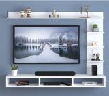 icrush Engineered Wood Wall Mount TV Unit/TV Stand/TV Cabinet Engineered Wood TV Entertainment Unit (Finish Color - White, DIY(Do-It-Yourself))