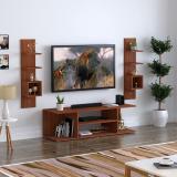 ANIKAA TV Entertainment Unit / TV Cabinet/ TV Stand Engineered Wood TV Entertainment Unit (Finish Color - Walnut, DIY(Do-It-Yourself))