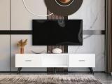 Divysa NW-06 Engineered Wood TV Entertainment Unit (Finish Color - White, DIY(Do-It-Yourself))