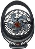 YOZO Table fan Powerful Rechargeable with LED Light Table Fan for Home, Office Desk Mini Desk Fan Portable 3 Speeds Wind Desktop Table Cooling Fan For Car Outdoor USB Fan, Led Light, Rechargeable Fan (KOHINOOR BLACK)