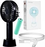 Wilo Handheld Fan Rechargeable Portable Hand Fan with Stand,3 Speeds Small Fan Motor USB Fan for Home,Office,Kitchen, Makeup Travel Use by Women Men Mini USB Fan (Multicolor)