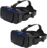 Rhobos BUY ONE GET ONE 3D VR Glasses Giant Screen VR Headset, VR Goggles for TV, Movies Video Glasses (Black)