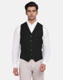 Blackberrys Solid Men Waistcoat