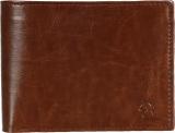 KARA Men Casual, Formal, Casual, Travel, Trendy Brown Genuine Leather Wallet (6 Card Slots)