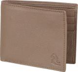 KARA Men Casual, Formal, Casual, Travel, Trendy Beige Genuine Leather Wallet (3 Card Slots)