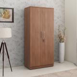 SPACEWOOD OPTIMA Engineered Wood 2 Door Wardrobe (Finish Color - WALNUT RIGATO, Knock Down)