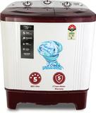 Marq By Flipkart 6 kg MQSA60H5M Semi Automatic Top Load Washing Machine (5 Star Rating White, Maroon)