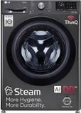 Lg 9 kg FHD0905SWM Front Load Dryer Fully Automatic Front Load Washing Machine (Washer with AI Direct Drive Technology, Wi-Fi Enabled , Steam remove allergen & Turbo Wash Ready to Wear Clothes with In-built Heater Black)