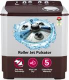 Lg 10 kg 6.5 Kg P1050SRAZ Semi Automatic Top Load Washing Machine (5 Star with Roller Jet Pulsator with Soak, Wind Jet Dry and Rat Away, (Spin Tub Capacity) Maroon, White)