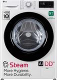Lg 8 kg FHP1208Z3W Fully Automatic Front Load Washing Machine (AI Direct Drive Technology ,Steam with In-built Heater Black, White)