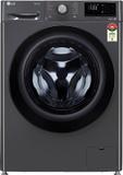 Lg 9 kg FHV1409Z4M Fully Automatic Front Load Washing Machine (with Wi-Fi EnabledAI Direct Drive Technology with In-built Heater Black)