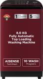 Acer 8 kg AR80QFATLH1C1CR24D Fully Automatic Top Load Washing Machine (Maroon)