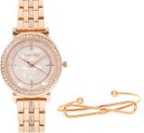 Joker & Witch joker & Witch Champagne Please Rosegold Watch Bracelet Stack Analog Watch  - For Women