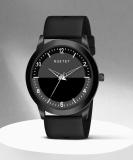 RUSTET LD-BK055-BLACK LD-BK055-BLK Black Silicone Strap Men Analog Watch  - For Men