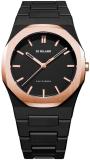 D1 MILANO PCBJ15 Polycarbon Black Dial Quartz Analog Watch  - For Men