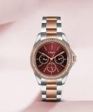 TIMEX Multi Function Maroon Dial Wo Analog Watch  - For Women