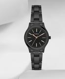TIMEX Black Dial Stainless Steel Analog Watch  - For Women