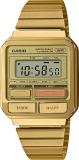 CASIO A120WEG-9ADF Vintage Gold Dial Gold Stainless Steel Band Digital Watch  - For Men & Women