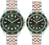 TIMEX Green Dial Gift Set Analog Watch  - For Couple