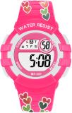 Time Up Small Size Multi-Color Dial Printed Multi-Cartoon Strap Alarm, Nightlight & Waterproof 4-12 Years Kids Digital Watch  - For Boys & Girls