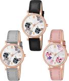 casera 81- Flowers 3 combo Fast Selling Wrist Watch For Women & Girls Analog Watch  - For Women