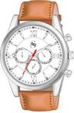 Shocknshop Chronograph Pattern Mens Casual Leather Strap Analog Watch  - For Men