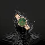 Endeavour .DRW01 GREEN ROUND DIAL AND ROSE GOLD METAL STRAP ANALOG WATCH FOR WOMEN'S AND GIRL'S Analog Watch  - For Women