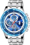 PIRASO RSSL 2025 BLUE SILVER ANALOG WATCH DATE DISPLAY BLUE SILVER DIAL AND SILVER CHAIN(WATCH FOR MEN&BOY) Analog Watch  - For Men