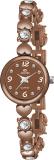 ADAMO 878EEM14 ADAMO Designer Round Shaped Brown Dial Women's & Girl's Analog Watch  - For Women