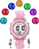 Spiky Digital Watch for Kids with Unicorn Designed Strap for Girls | Age 3 to 14 year Spiky Round Digital Watch for Kids with Designed Strap | for Age 2 to 14 year Digital Watch  - For Boys & Girls