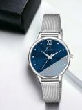 JAINX JW8510 Blue Dial Steel Mesh Chain Analog Watch  - For Women